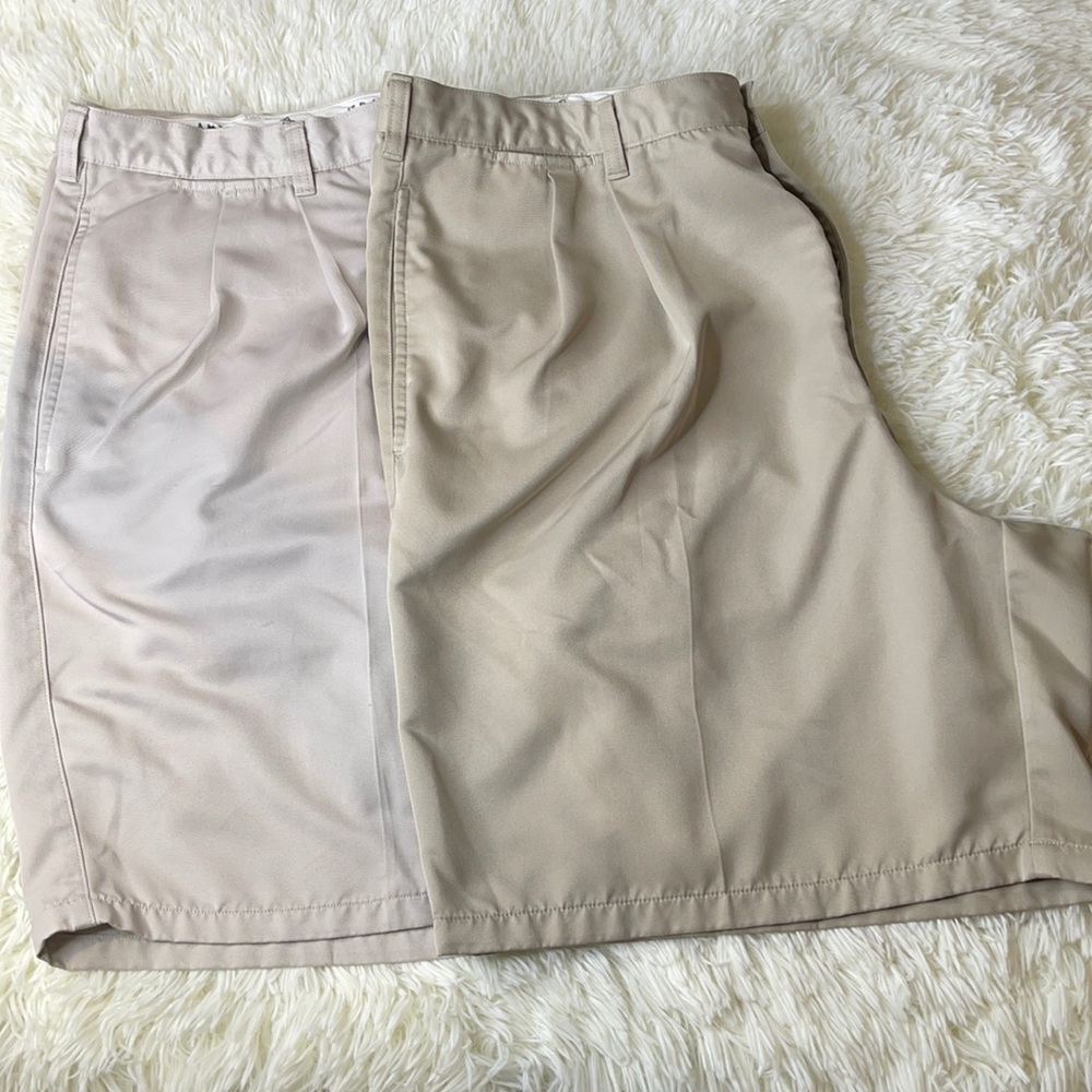 Grand Slam Bundle of 2 Tan Golf Shorts 42